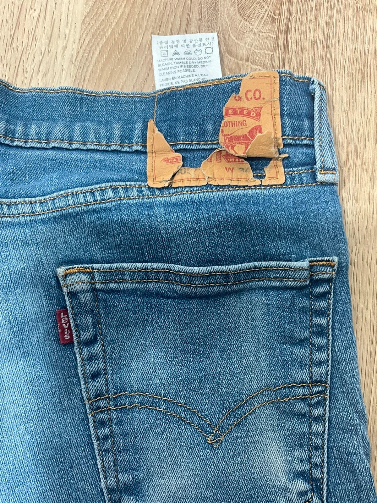 Jean Levi's Straight W34 L34 Vintage Bleu Délavé – photo 9